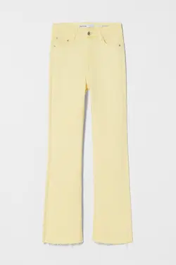 شلوار جین راسته زنانه رنگ نباتی برشکا Bershka (ساخت اسپانیا)