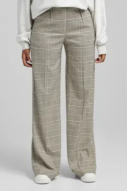 شلوار بگ چهارخانه زنانه رنگ توسی برشکا Bershka (ساخت اسپانیا)