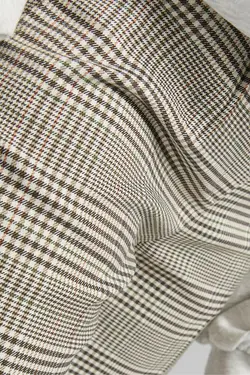 شلوار بگ چهارخانه زنانه رنگ توسی برشکا Bershka (ساخت اسپانیا)