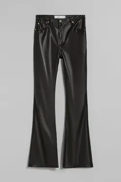 شلوار چرم مصنوعی زنانه رنگ مشکی برشکا Bershka (ساخت اسپانیا)
