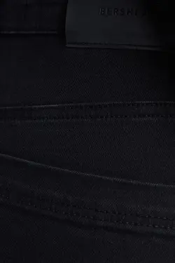 شلوار دمپا گشاد 5 جیب زنانه رنگ مشکی برشکا Bershka (ساخت اسپانیا)