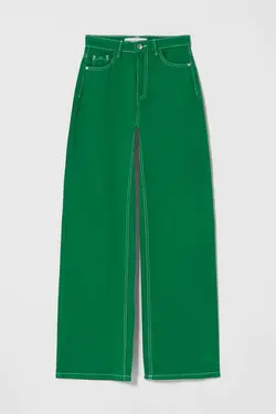 شلوار بگ زنانه رنگ سبز برشکا Bershka (ساخت اسپانیا)
