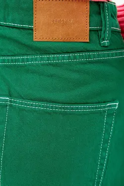 شلوار بگ زنانه رنگ سبز برشکا Bershka (ساخت اسپانیا)