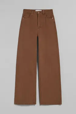 شلوار بگ زنانه رنگ قهوه ای برشکا Bershka (ساخت اسپانیا)