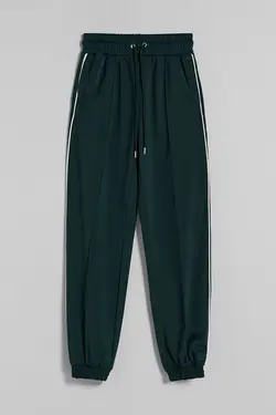 شلوار جاگر خط دار زنانه رنگ سبز برشکا Bershka (ساخت اسپانیا)