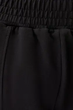 شلوار نخی Jogger Boks زنانه رنگ مشکی برشکا Bershka (ساخت اسپانیا)