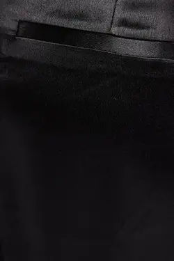 شلوار ساتن گشاد زنانه رنگ مشکی برشکا Bershka (ساخت اسپانیا)