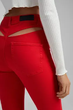 شلوار پالازو دمپا گشاد زنانه رنگ سرخابی برشکا Bershka (ساخت اسپانیا)