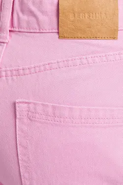 شلوار باری بگ بنددار زنانه رنگ صورتی برشکا Bershka (ساخت اسپانیا)