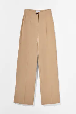 شلوار گشاد جیب دار زنانه رنگ کرمی برشکا Bershka (ساخت اسپانیا)