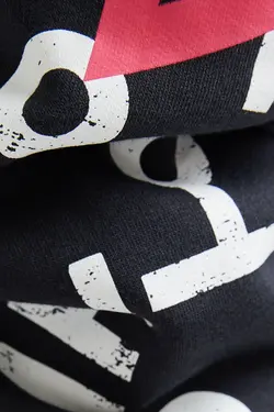 هودی با طرح بازی مرکب زنانه رنگ مشکی برشکا Bershka (ساخت اسپانیا)