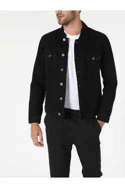 کت جین مردانه جیب دار رنگ مشکی  کالینز Colin’s (ساخت ترکیه)