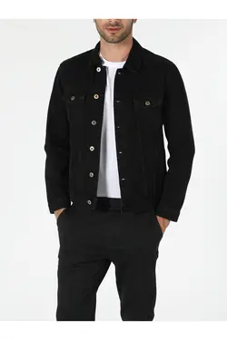 کت جین مردانه جیب دار رنگ مشکی  کالینز Colin’s (ساخت ترکیه)