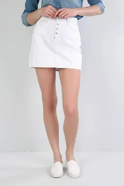 دامن زنانه سفید دکمه دار کالینز Colin’s (ساخت ترکیه)