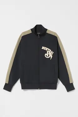 سویشرت کالج مردانه رنگ سرمه ای برشکا Bershka (ساخت اسپانیا)