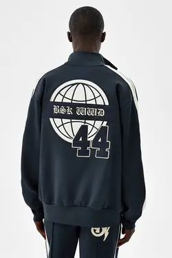 سویشرت کالج مردانه رنگ سرمه ای برشکا Bershka (ساخت اسپانیا)