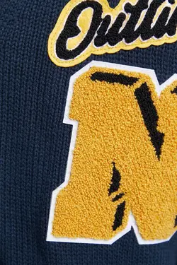 ژاکت کالج دکمه دار مردانه رنگ سرمه ای برشکا Bershka (ساخت اسپانیا)