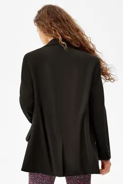 کت (مدل مردانه) زنانه رنگ مشکی برشکا Bershka (ساخت اسپانیا)