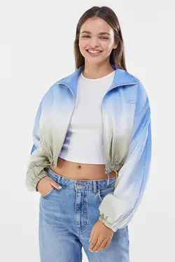 سویشرت طرح سایه زنانه رنگ آبی برشکا Bershka (ساخت اسپانیا)