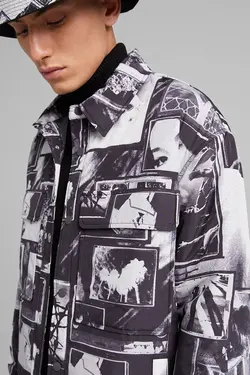 کاپشن آستین بلند مردانه رنگ مشکی برشکا Bershka (ساخت اسپانیا)