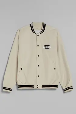 سویشرت بمب افکن سبک مردانه رنگ سفید برشکا Bershka (ساخت اسپانیا)