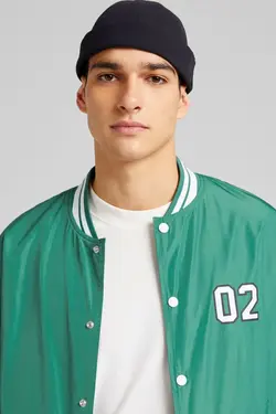 سویشرت بمب افکن سبک مردانه رنگ سبز برشکا Bershka (ساخت اسپانیا)