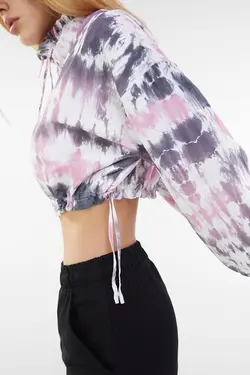 کاپشن برش پنبه ای زنانه صورتی برشکا Bershka (ساخت اسپانیا)