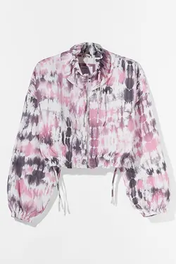 کاپشن برش پنبه ای زنانه صورتی برشکا Bershka (ساخت اسپانیا)