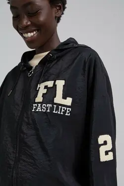 سویشرت کلاهدار زنانه رنگ مشکی برشکا Bershka (ساخت اسپانیا)