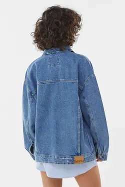 کت جین زنانه رنگ آبی برشکا Bershka (ساخت اسپانیا)