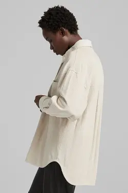 شومیز کبریتی زنانه رنگ صدفی برشکا Bershka (ساخت اسپانیا)