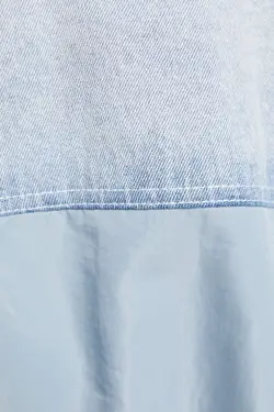 کاپشن بمب افکن پنبه ای Contrast Look زنانه رنگ آبی روشن برشکا Bershka (ساخت اسپانیا)