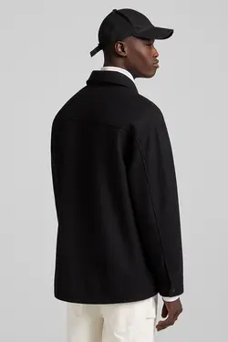 کت تک رنگ مردانه رنگ مشکی برشکا Bershka (ساخت اسپانیا)