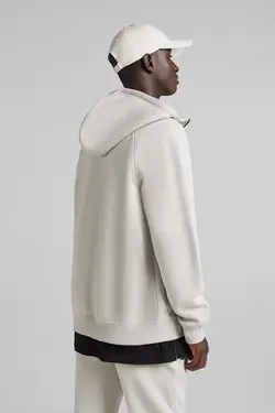 سوییشرت کلاهدار مردانه رنگ سفید برشکا Bershka (ساخت اسپانیا)