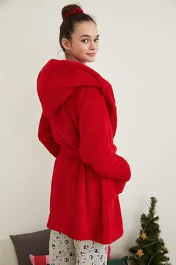 روپوش حمام مخمل داراي کمربند دفاکتو DeFacto (ساخت ترکیه)