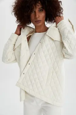 ژاکت زنانه زمستانی رنگ بژ برند دفاکتو (ساخت ترکیه)