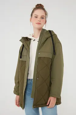 کاپشن زنانه رنگ سبز از برند ماوی Mavi (ساخت ترکیه)