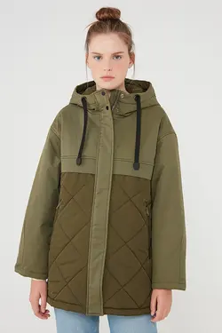 کاپشن زنانه رنگ سبز از برند ماوی Mavi (ساخت ترکیه)