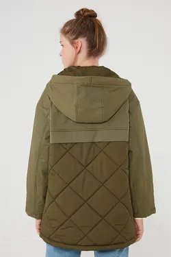 کاپشن زنانه رنگ سبز از برند ماوی Mavi (ساخت ترکیه)