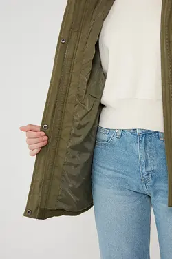 کاپشن زنانه رنگ سبز از برند ماوی Mavi (ساخت ترکیه)