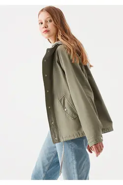 کاپشن بادی زنانه رنگ یشمی از برند ماوی Mavi (ساخت ترکیه)