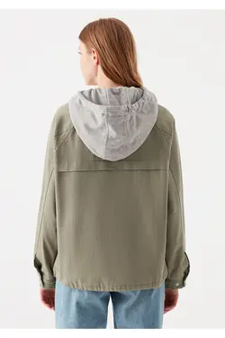 کاپشن بادی زنانه رنگ یشمی از برند ماوی Mavi (ساخت ترکیه)