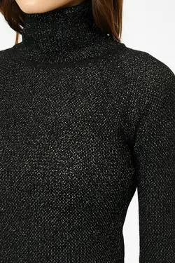 ژاکت شاین دار یقه اسکی زنانه کوتون Koton (ساخت ترکیه)