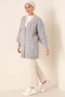 ژاکت بافتنی زنانه دکمه دار بیگ دارت BigDart (ساخت ترکیه)