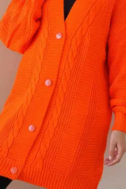 ژاکت بافتنی زنانه دکمه دار بیگ دارت BigDart (ساخت ترکیه)