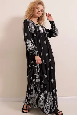 تونیک زنانه طرح گلدار آستین بلند بیگ دارت BigDart (ساخت ترکیه)