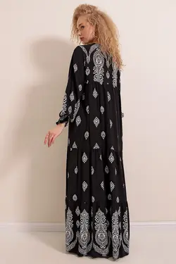 تونیک زنانه طرح گلدار آستین بلند بیگ دارت BigDart (ساخت ترکیه)