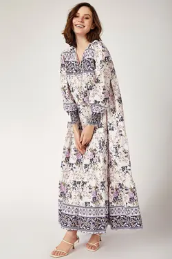 تونیک زنانه طرح گلدار آستین بلند بیگ دارت BigDart (ساخت ترکیه)