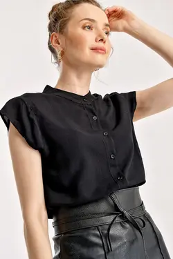 شومیز زنانه ساده نیم آستین بیگ دارت BigDart (ساخت ترکیه)