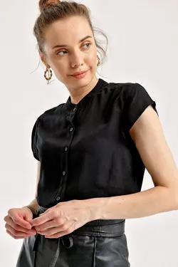 شومیز زنانه ساده نیم آستین بیگ دارت BigDart (ساخت ترکیه)